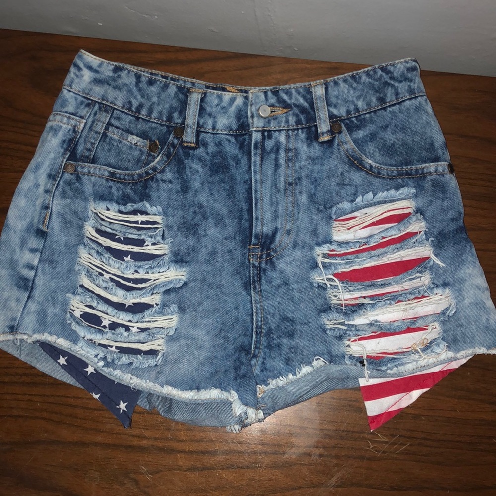 U.S.A. Jean Shorts